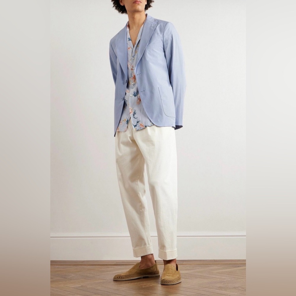 Officine Generale Light Blue Men's Sport Coat